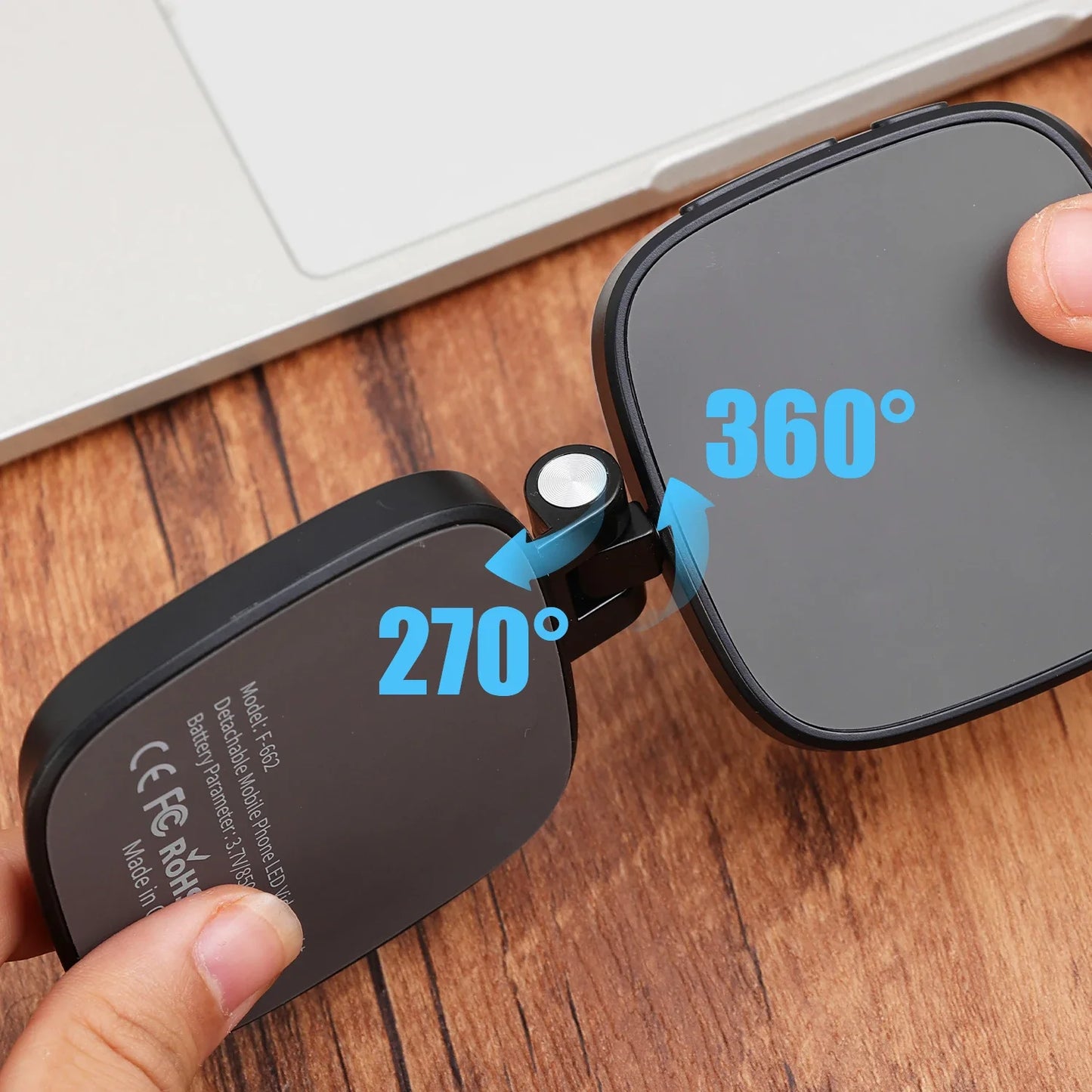 Magnetic Selfie Ring Light with Mirror