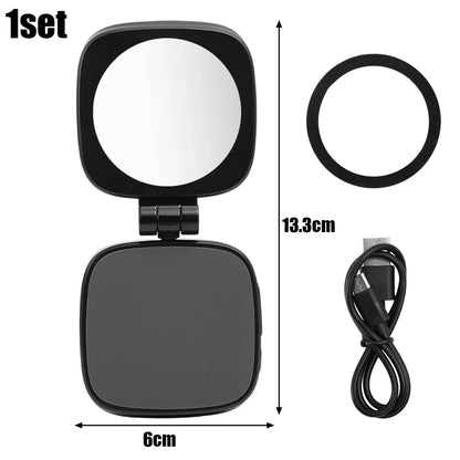 Magnetic Selfie Ring Light with Mirror